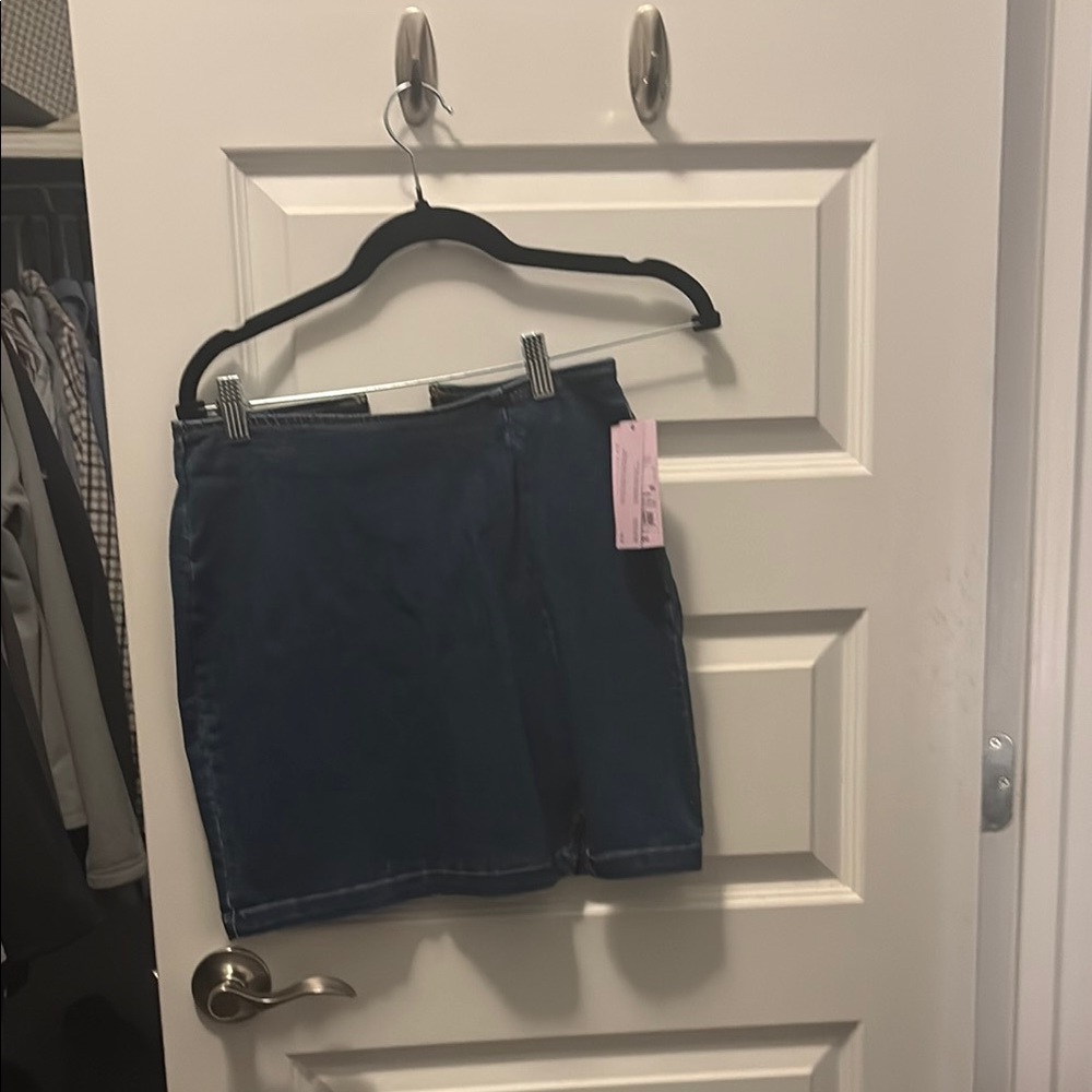 Dark Blue Denim Skirt